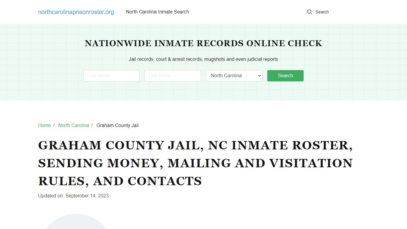 Graham County Jail, NC: Offender Search, Visitations & Contact Info