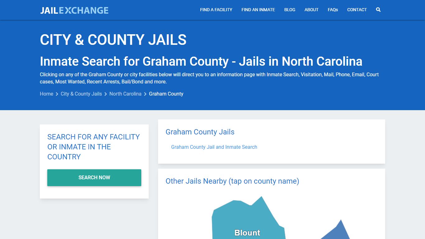 Inmate Search for Graham County | Jails in North Carolina - Jail Exchange